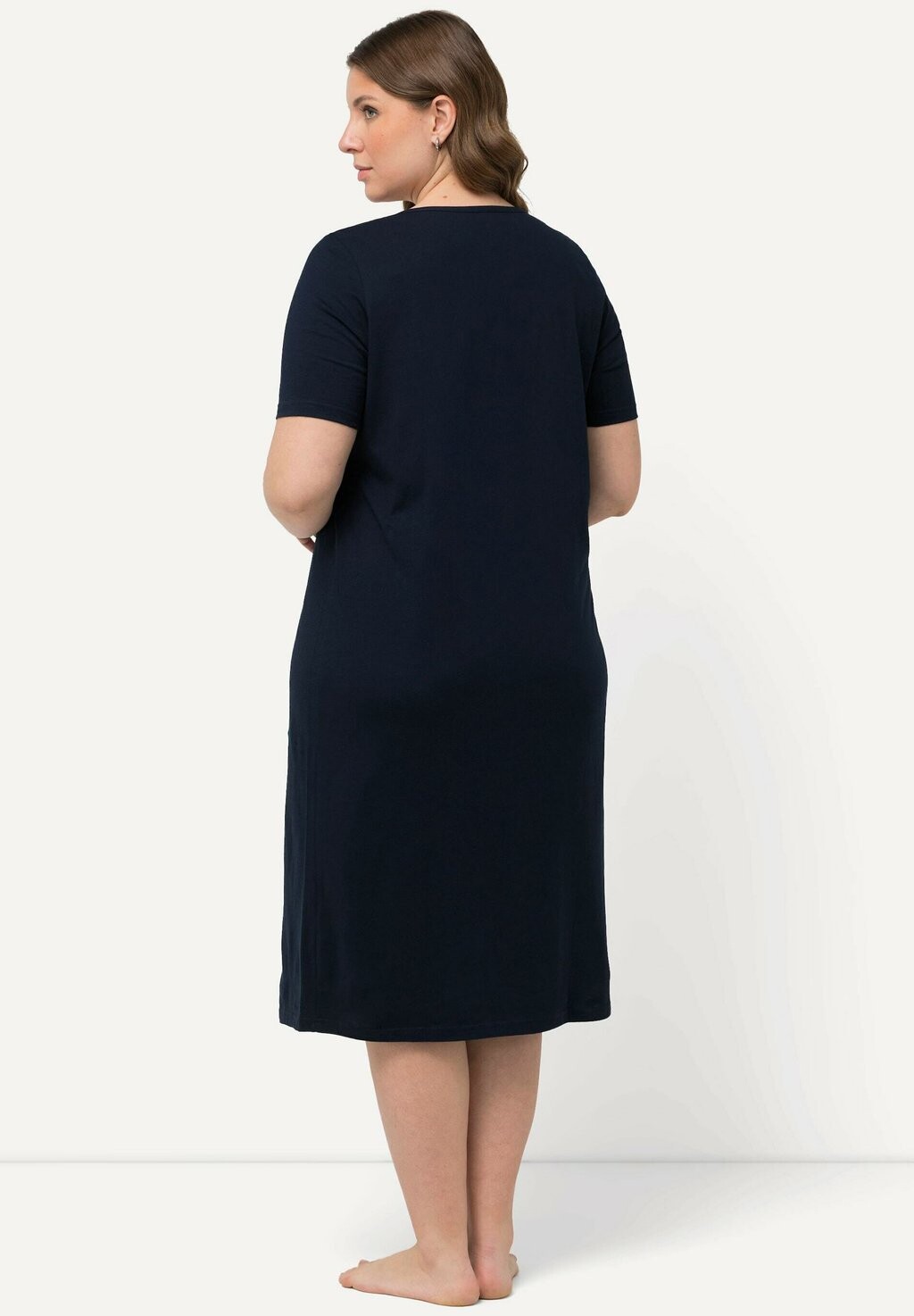 

Ночная рубашка SQUARE NECK SHORT SLEEVE Ulla Popken, темно-синий