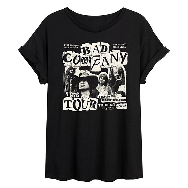 

Футболка Juniors' Bad Company 1976 Tour oversized Licensed Character