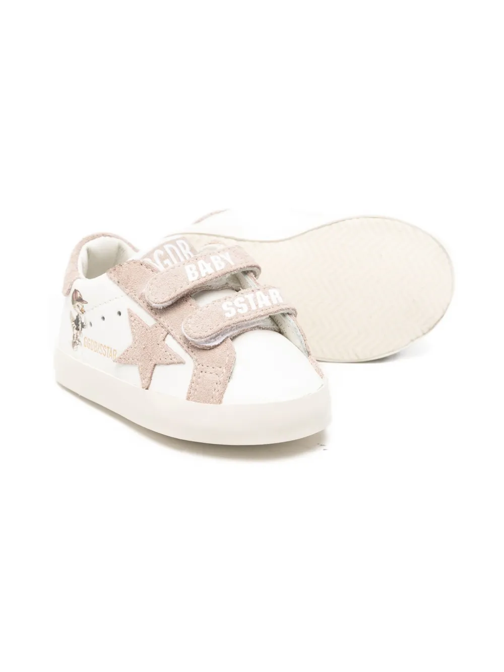 Кеды Baby School с аппликацией в виде звезды Golden Goose Kids, белый — фото 2