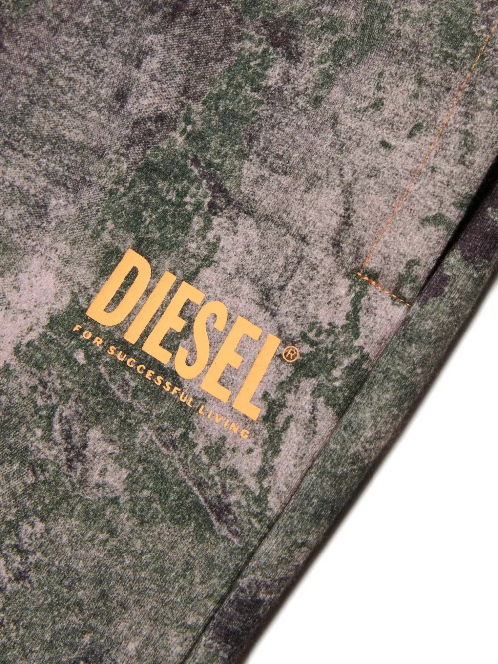 Спортивные брюки с логотипом Diesel Kids, зеленый — фото 4