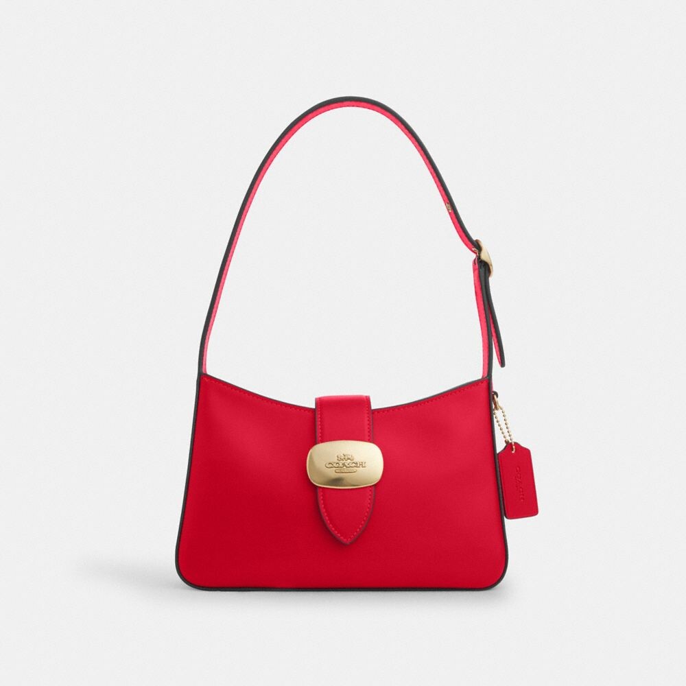 

Сумка через плечо Eliza с застежкой-молнией COACH, цвет gold/bold red, Красный, Сумка через плечо Eliza с застежкой-молнией COACH, цвет gold/bold red