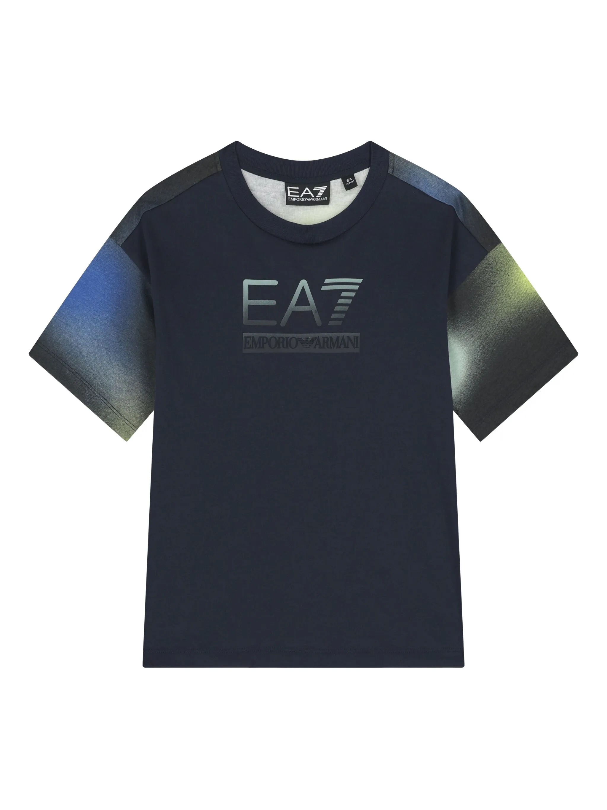 

Футболка с логотипом Emporio Armani Kids, синий