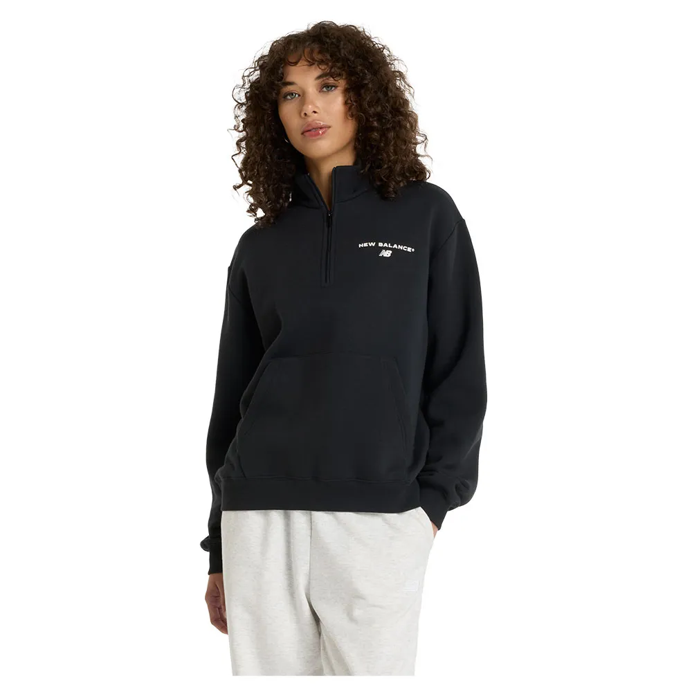 

Толстовка New Balance Reimagined half zip, черный