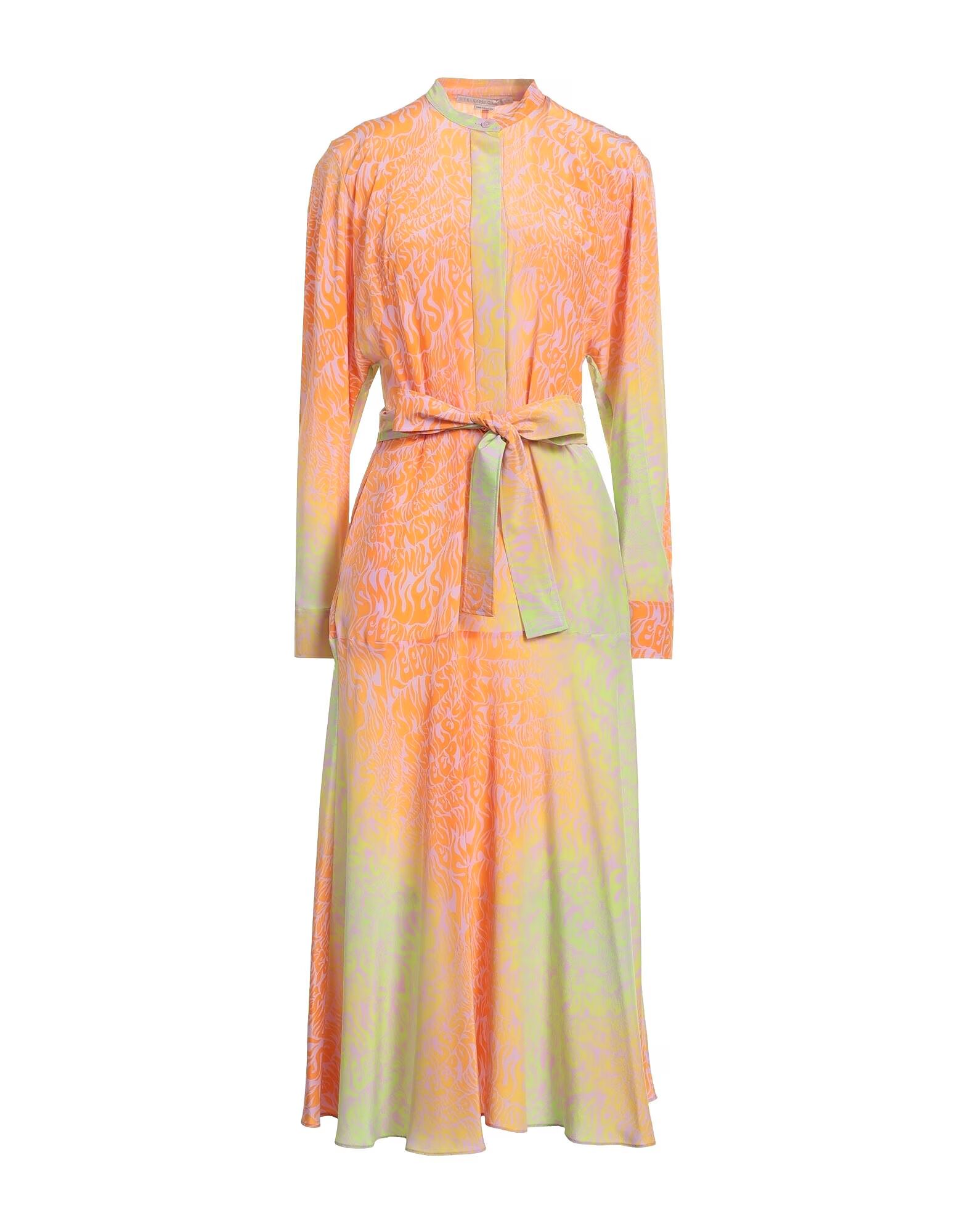 

Платье миди Stella Mccartney, оранжевый