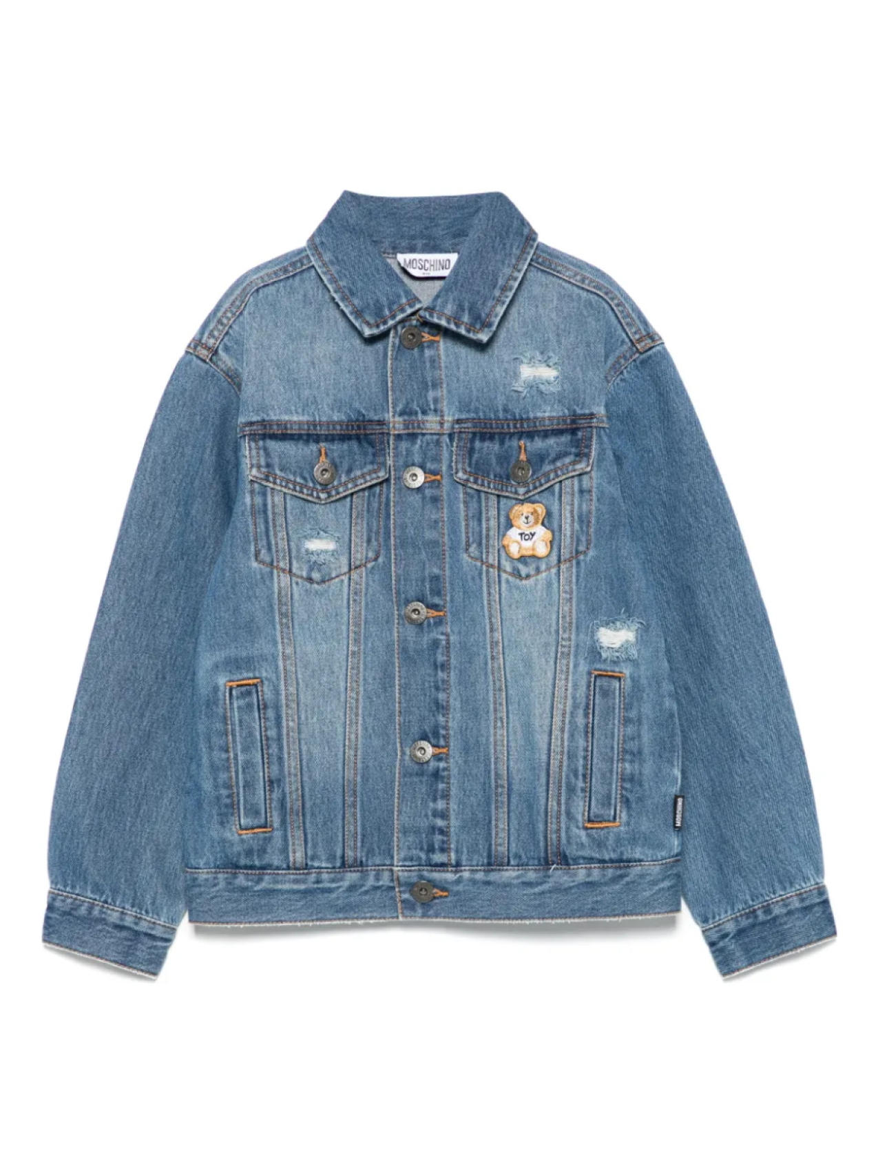 

Джинсовая куртка Moschino Kids, синий