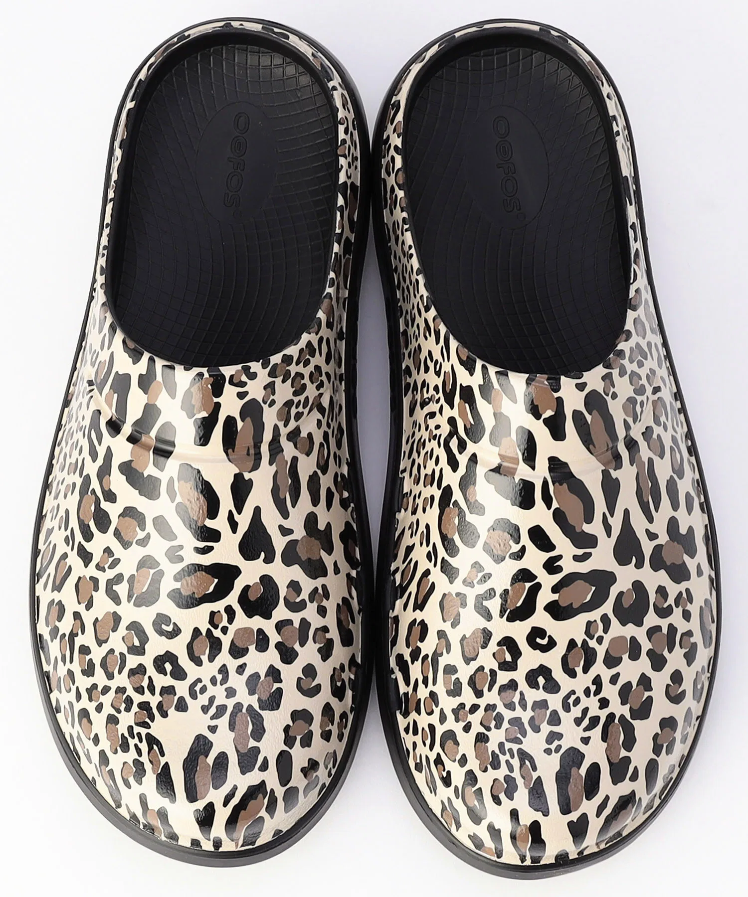Мужские клоги OOFOS OOcloog Limited Leopard — фото 2