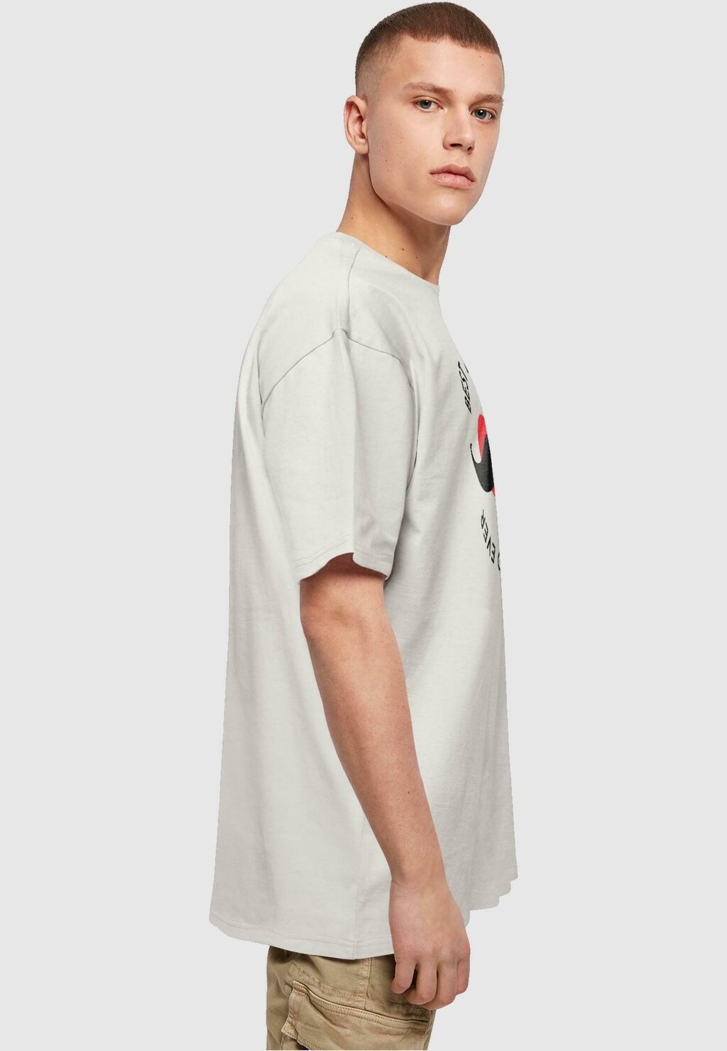 

Футболка с принтом FATHERS DAY BEST DAD HEAVY OVERSIZE Merchcode, антрацит