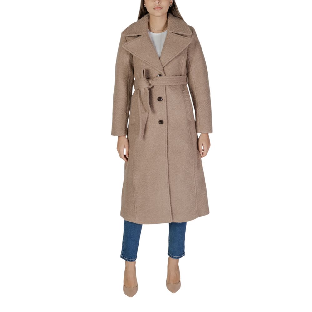 

Бежевые куртки и пальто из полиэстера Vila Clothes
