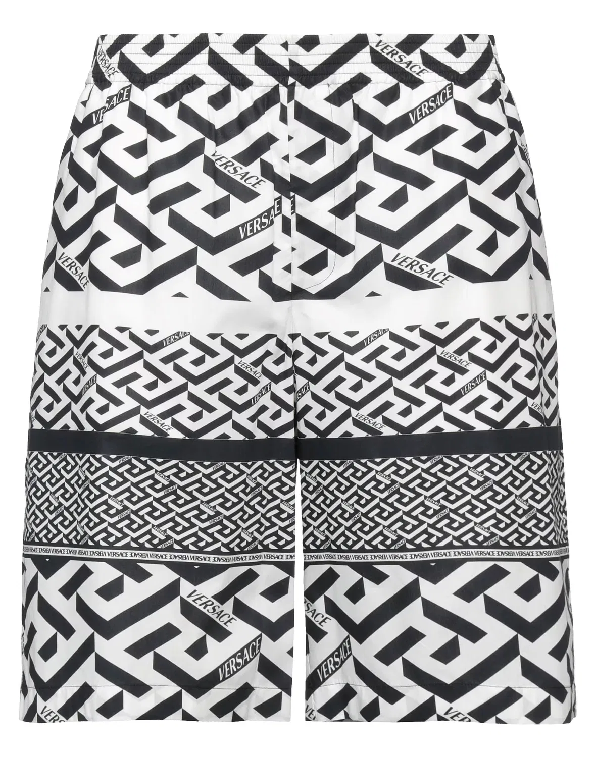 Шорты с логотипом VERSACE белые