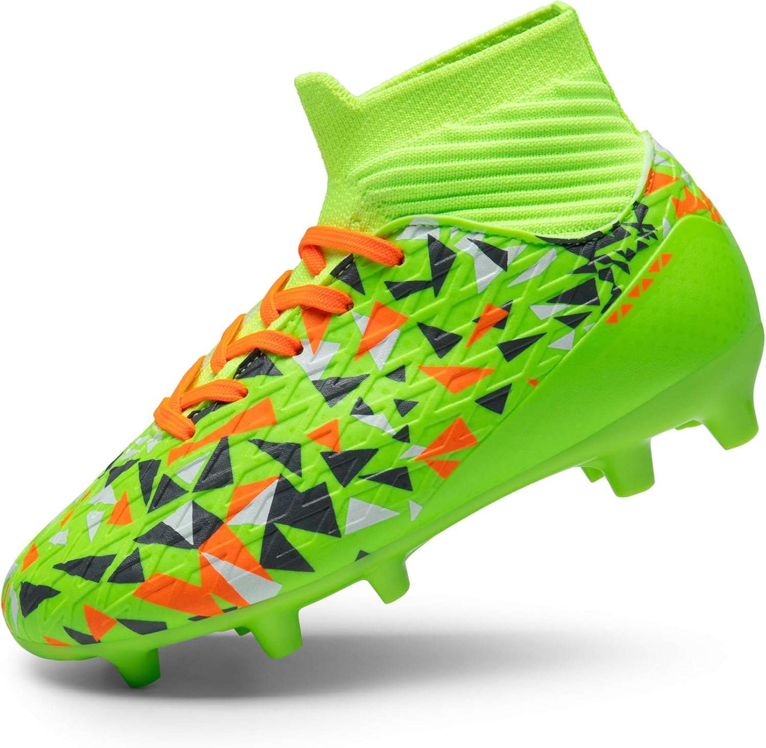 

Футбольные бутсы DREAM PAIRS для мальчиков, высокие, с твердой подошвой для игры на грунте, для детей младшего и старшего возраста, зеленый