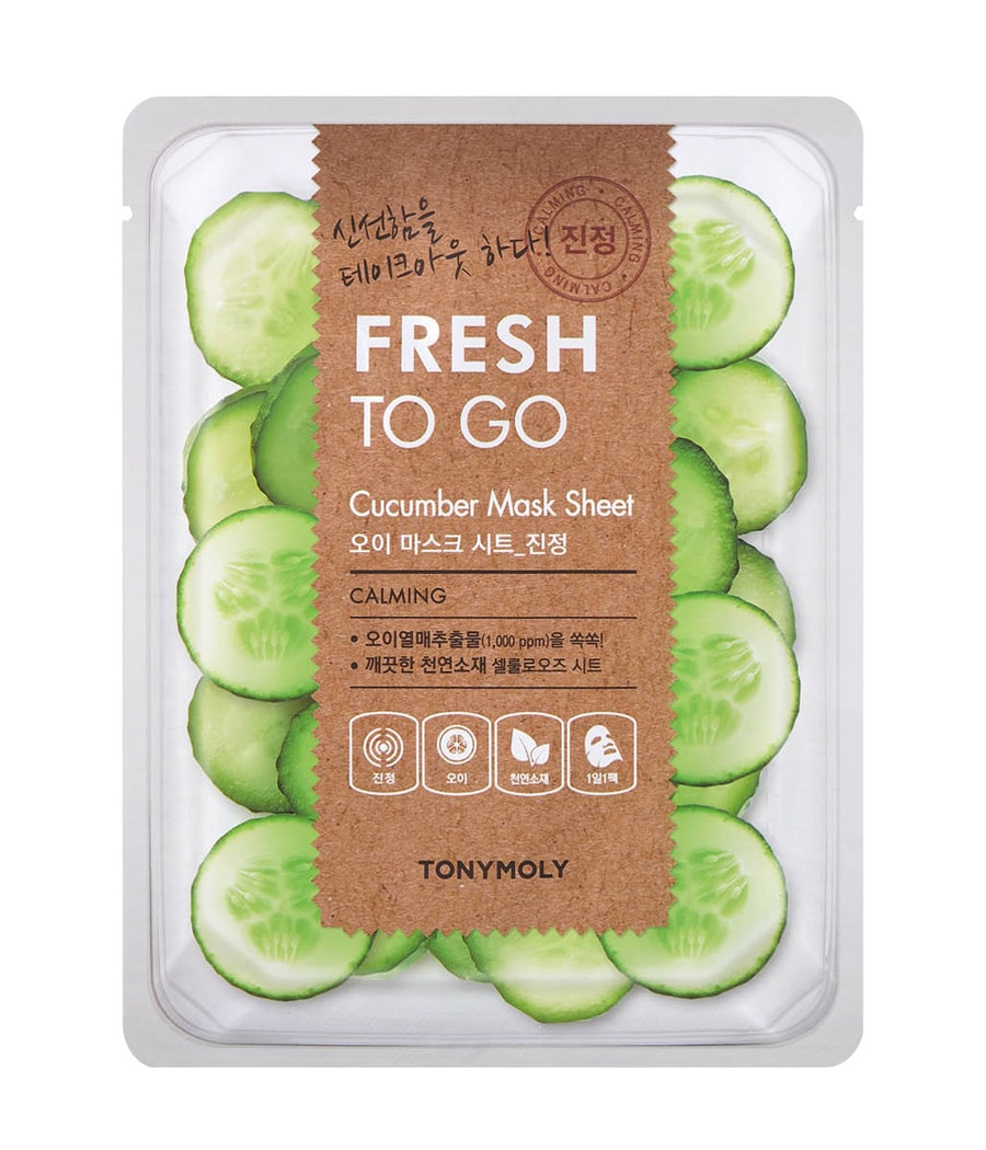 

Медицинская маска TONYMOLY Fresh To Go Cucumber Mask Sheet, 22g