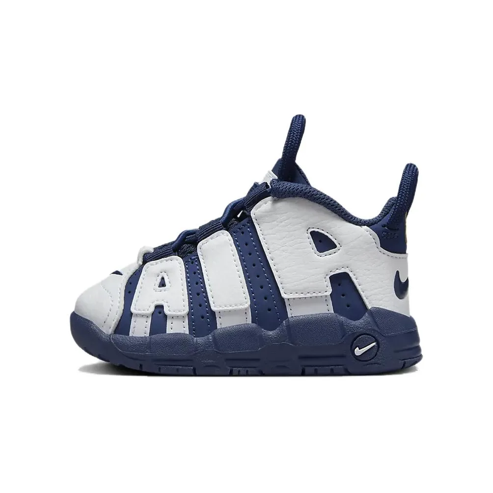 Nike Кроссовки Air More Uptempo для малышей, бело-голубые
