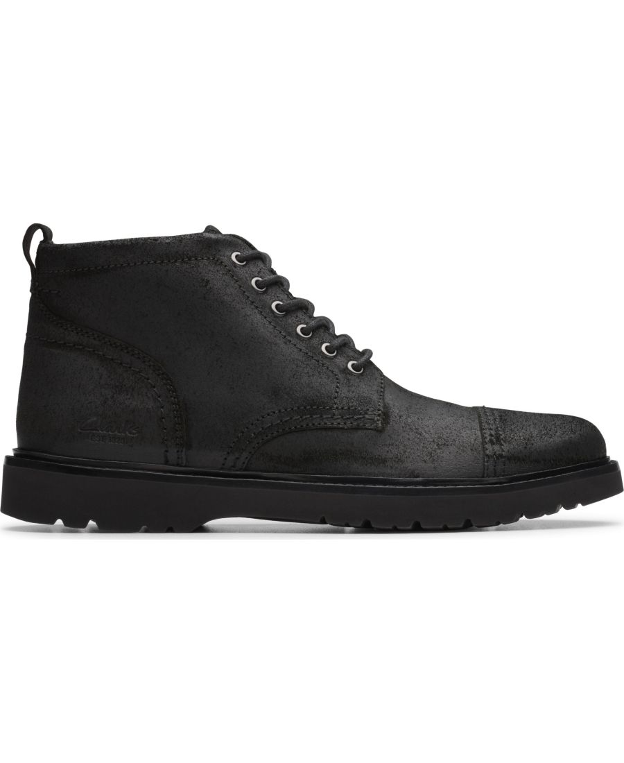 Мужские ботинки Weltridge на молнии из коллекции Clarks, Black Waxy Leather — фото 2