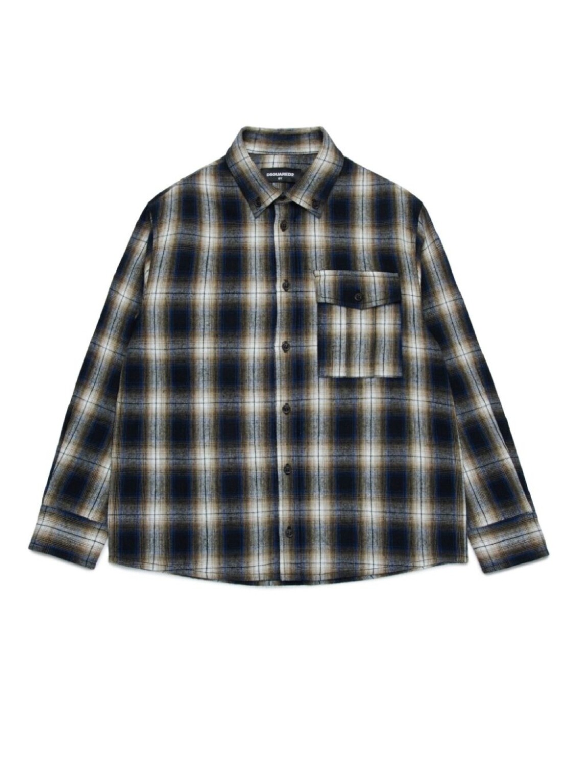 

DSQUARED2 KIDS рубашка в клетку, черный