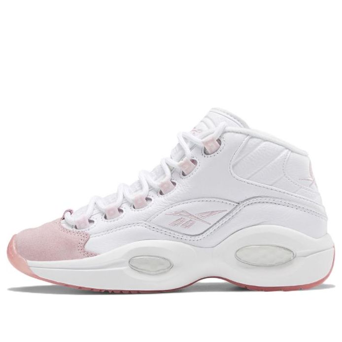

Кроссовки Reebok Question Mid Big Kid 'Pink Toe' GX9357, белый