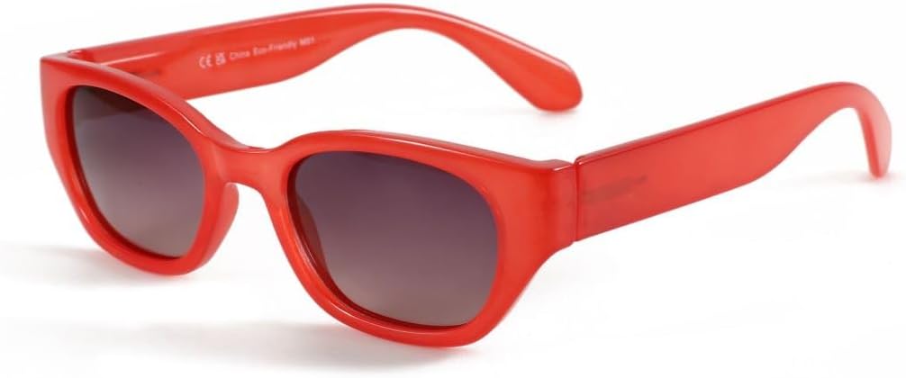 

Солнцезащитные очки ZENOTTIC «Кошачий глаз» для женщин, поляризованные, с защитой от УФ-излучения UV400, узкие ретро-очки для небольшого лица, модные солнцезащитные очки, Red