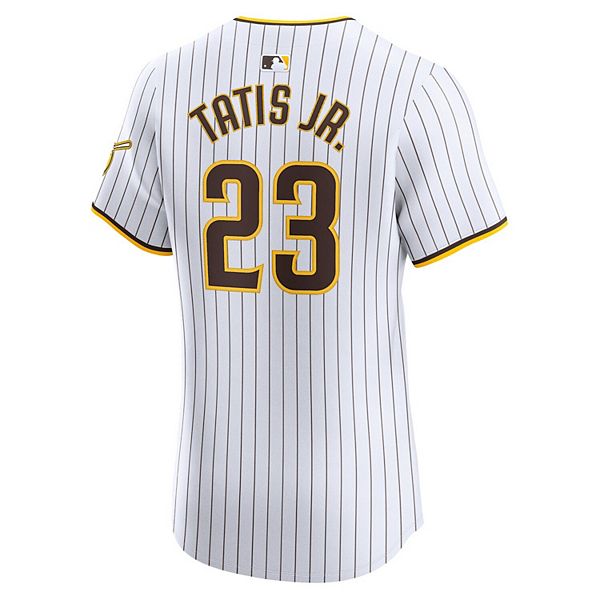 Мужская белая домашняя элитная футболка Fernando Tatis Jr San Diego Padres Nike — фото 4