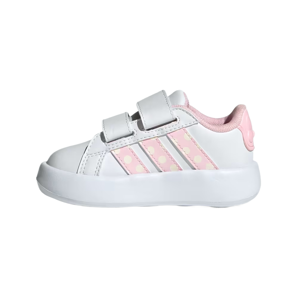 Disney x GRAND COURT Low Top для малышей Cloud White для младенцев и малышей Adidas, белый — фото 3