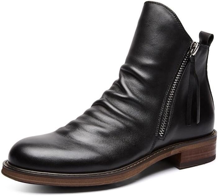 

Мужские ботинки Chelsea ZZQTBCDKY, дышащие, удобные, на молнии, черные и коричневые, ковбойские, повседневные и нарядные