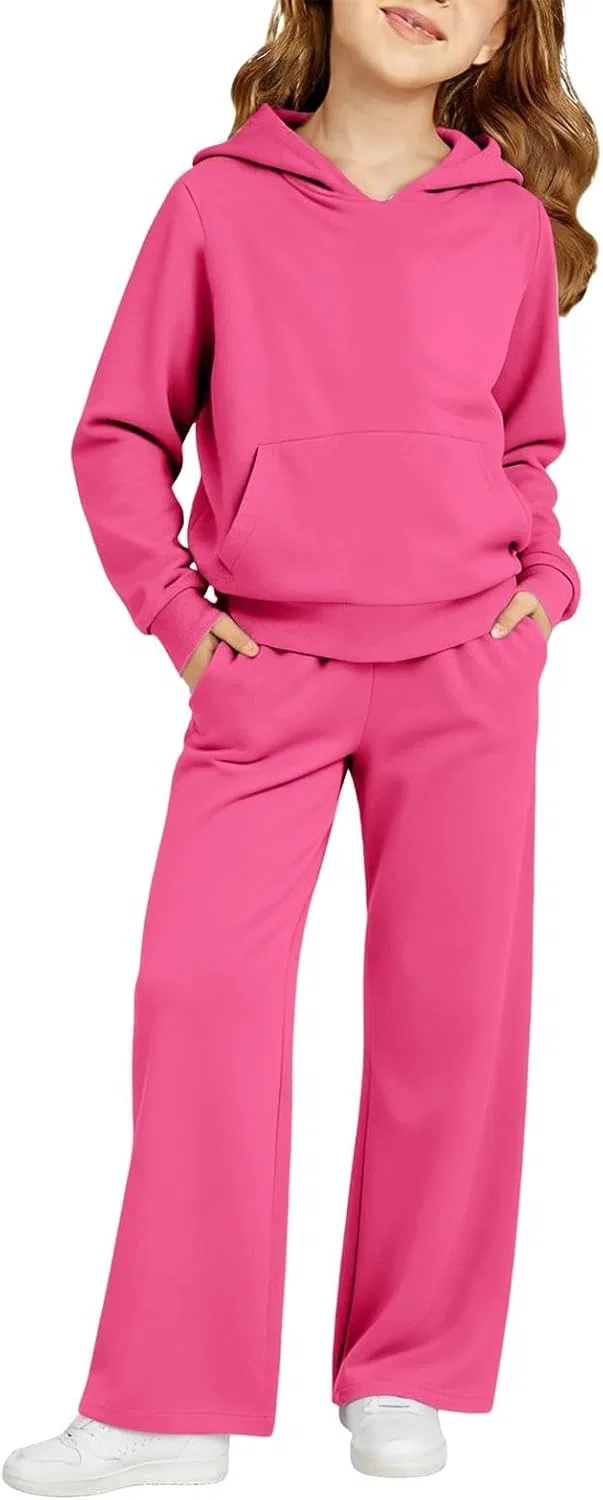 Детский спортивный костюм из флиса, 2 предмета, Hot Pink — фото 2