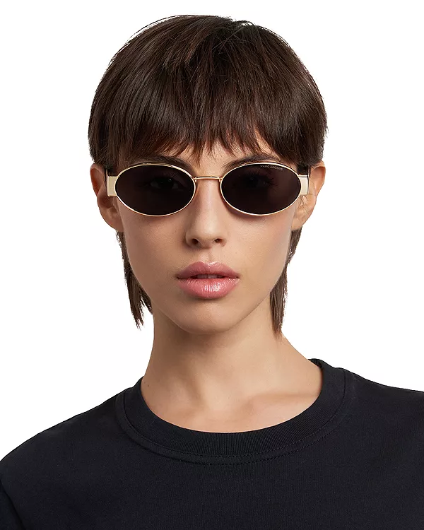 Овальные солнцезащитные очки, 58 мм Marc Jacobs, желтый — фото 4
