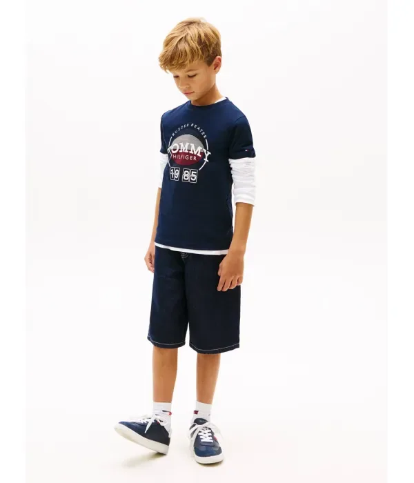 Футболка regular fit Tommy Hilfiger, темно-синий — фото 2
