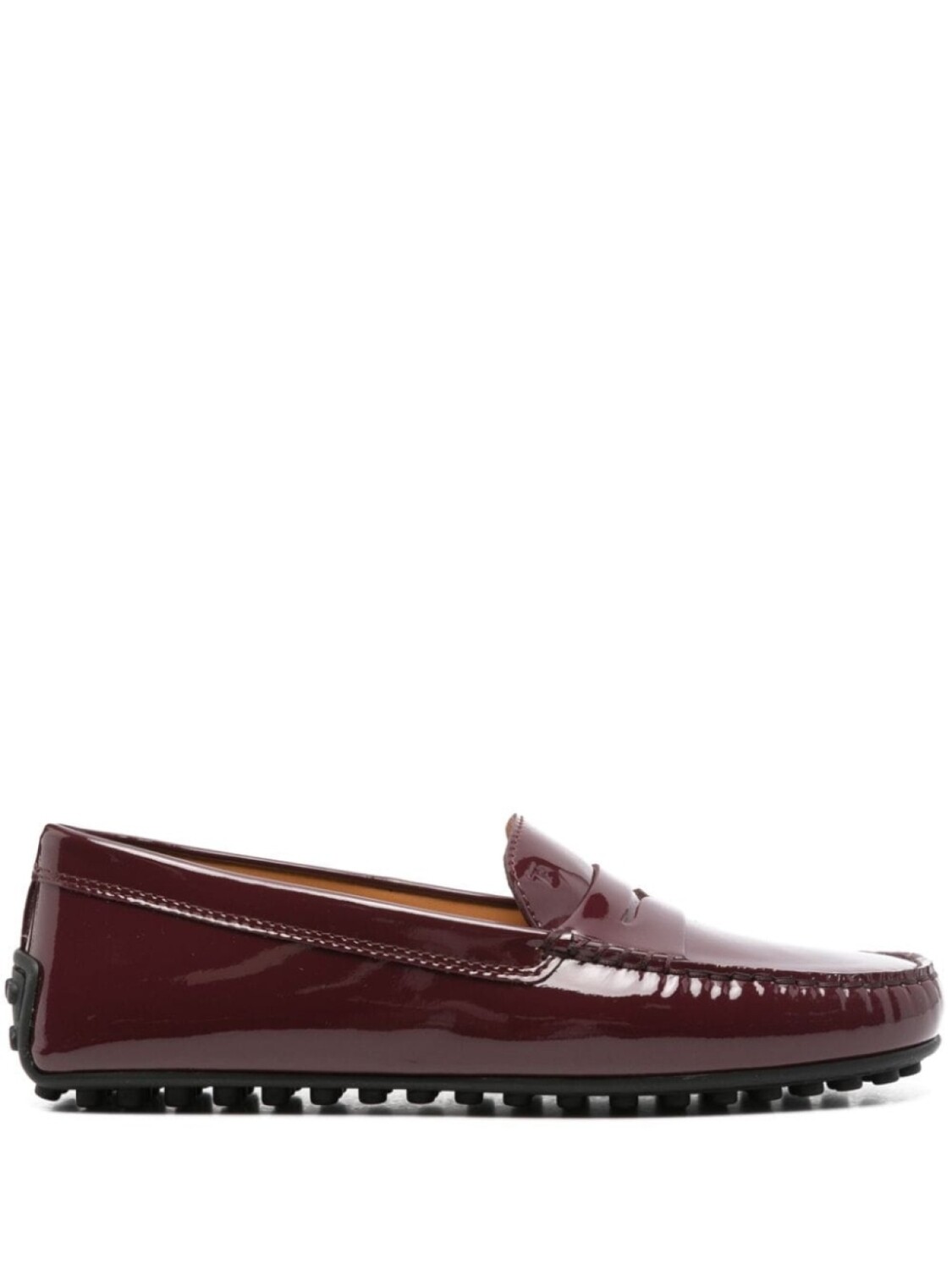 Tod's лакированные туфли с прорезью для пенни, красный