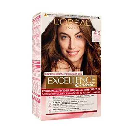 

Краска для волос L'Oreal Excellence Creme 4.3 Золотисто-коричневый