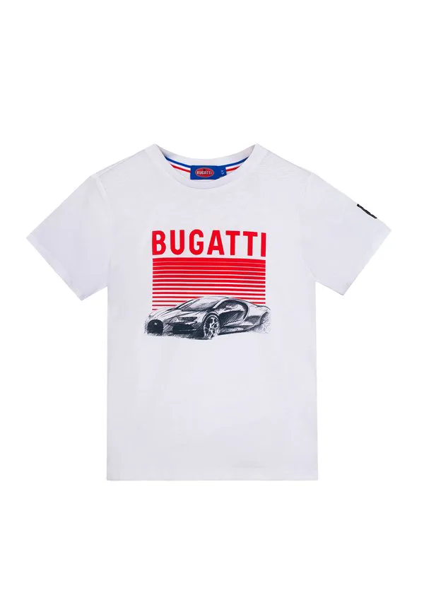 Футболка унисекс с принтом Bugatti, Flame Scarlet