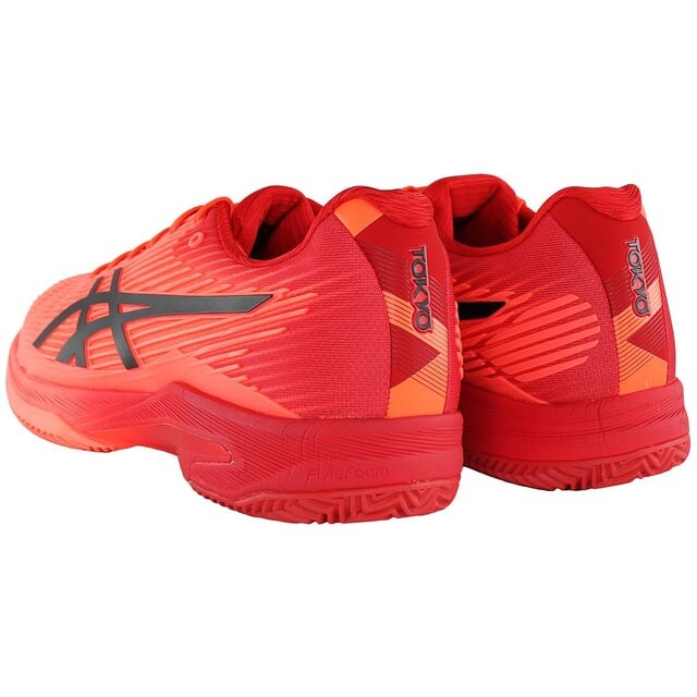 Мужские красные кроссовки Solution Speed FF Clay Tokyo Asics, красный — фото 3