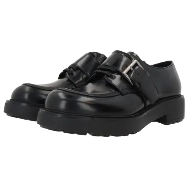 Prada Мужские кожаные повседневные туфли Diapason, черный — фото 4