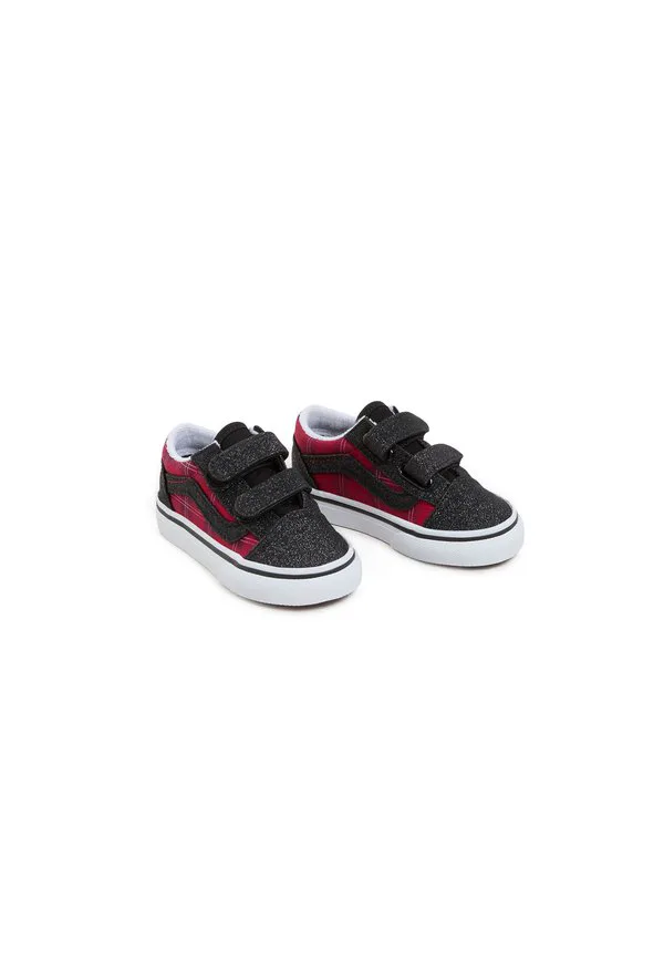 Детские туфли в стиле олдскул унисекс Vans, Dark Red — фото 2