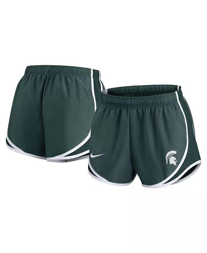 

Женские зеленые шорты для выступлений Michigan State Spartans Primetime Tempo Nike, зеленый