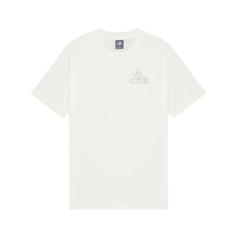 

New Balance Футболка мужская белая, Белый, New Balance Футболка мужская белая