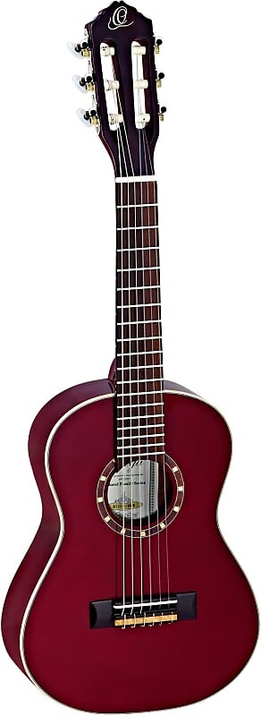 

Акустическая гитара Ortega Family R121 3/4 Size Classical Guitar, Wine Red 45mm Nut