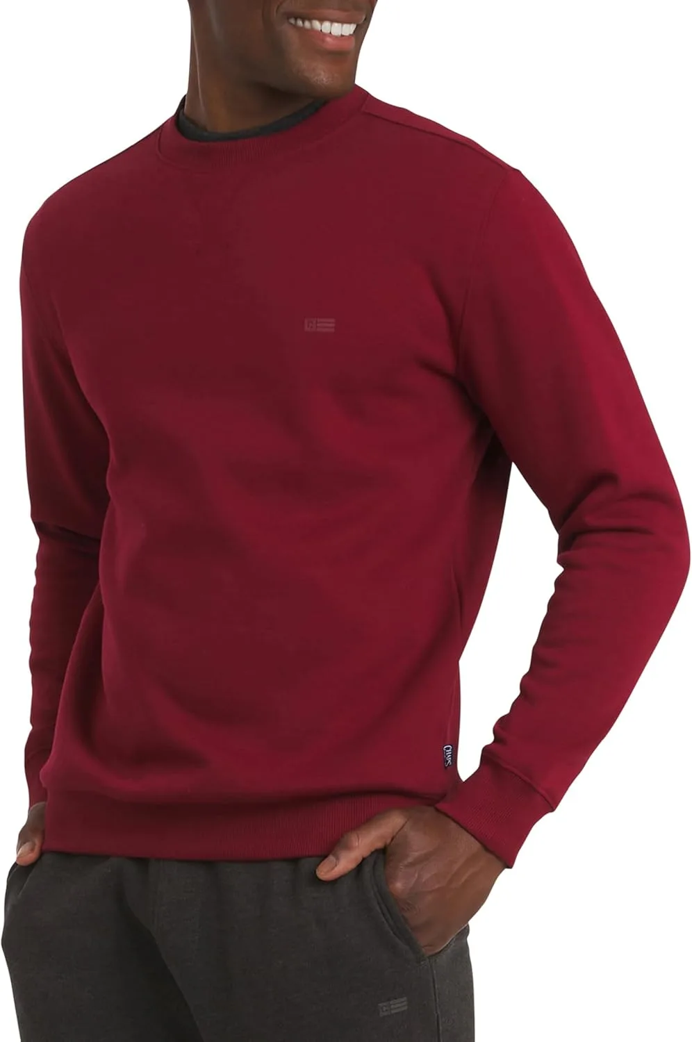 

Chaps мужской повседневный классический свитер с длинным рукавом Super Soft Fleece Midweight Crewneck (S-2XL)