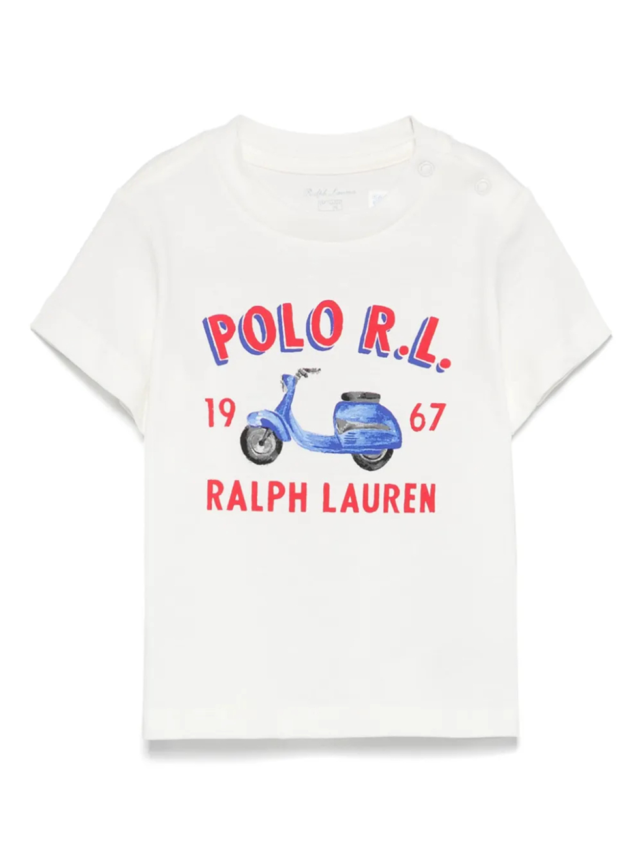 

Футболка POLO RALPH LAUREN KIDS с принтом скутера, белый