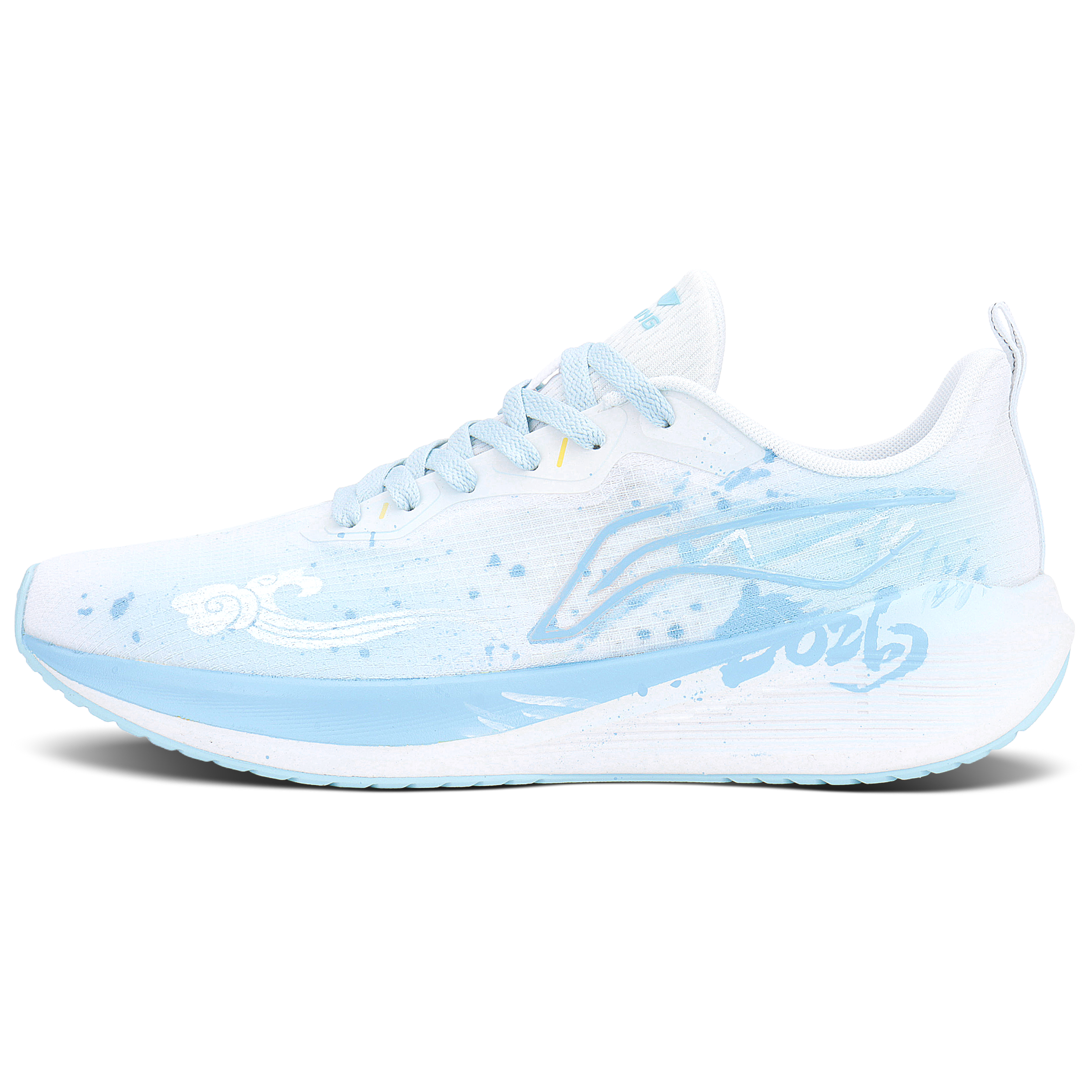 

Li-Ning Wuyue Mesh Cushioning легкие дышащие кроссовки для бега и тренировок унисекс Blue White