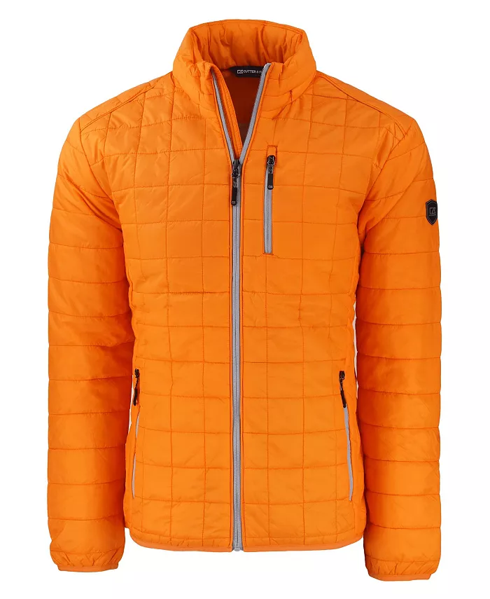 

Куртка мужская утепленная с подкладкой PrimaLoft Eco, на молнии, модель Rainier Cutter & Buck, оранжевый