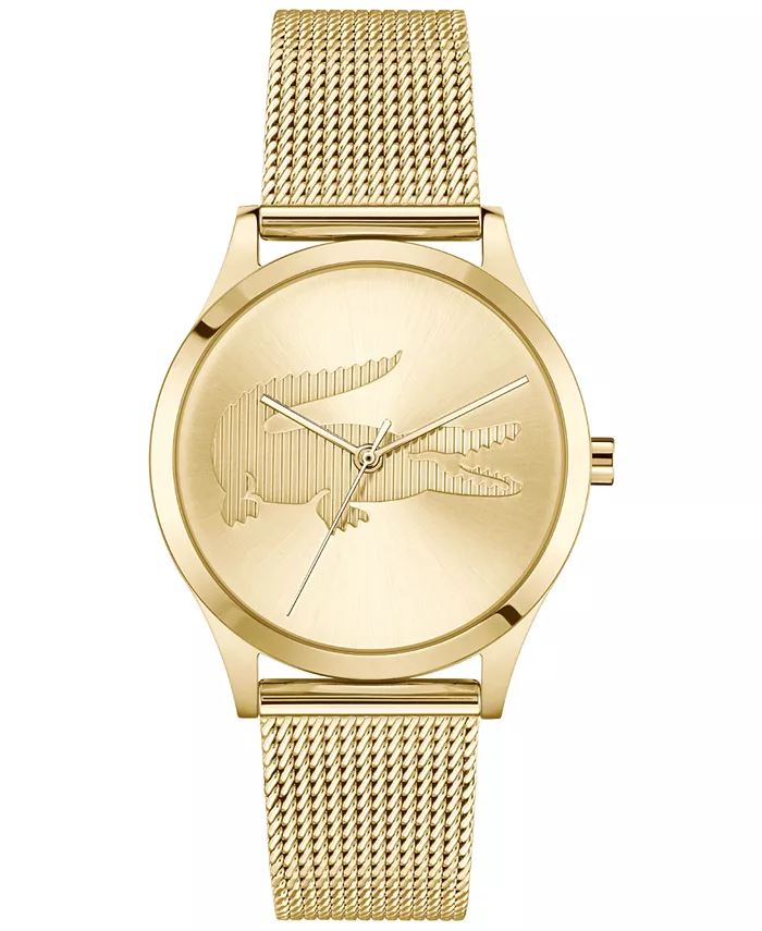 

Женские часы Crocodelle с браслетом из стальной сетки золотого оттенка, 36 мм Lacoste