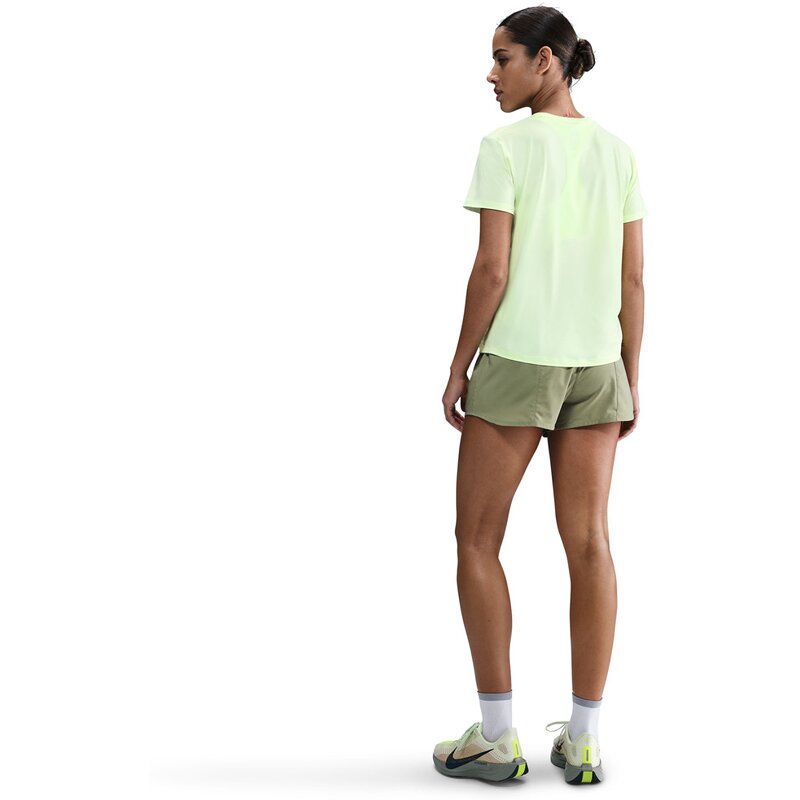 T-Shirt w nk one swsh hbr df ss top Nike, цвет barely volt — фото 2