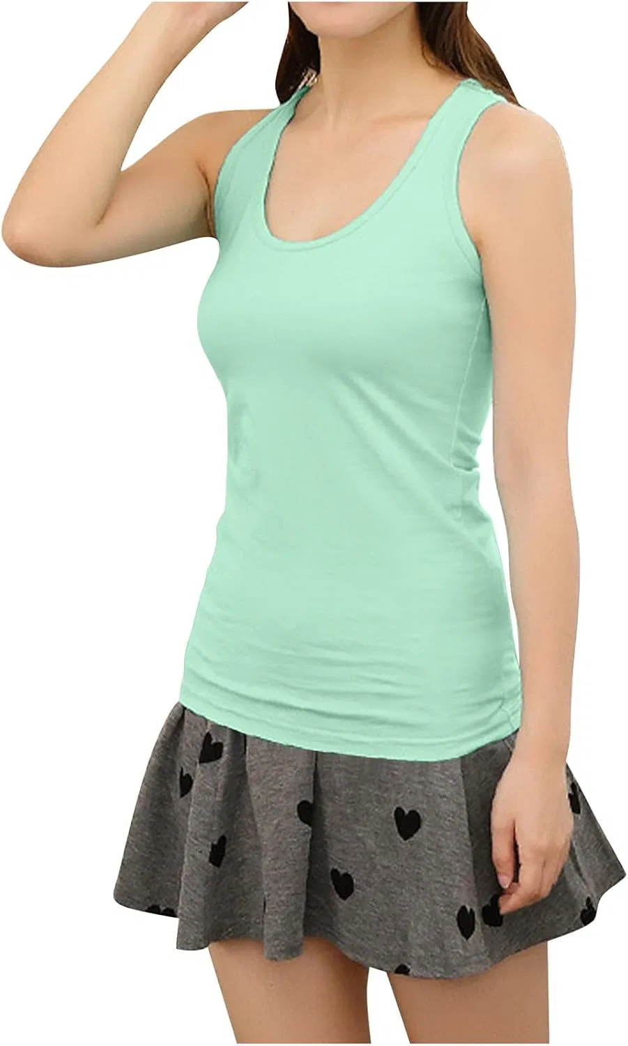 Женский топ-борцовка Akklian из хлопка, цвет Mint Green