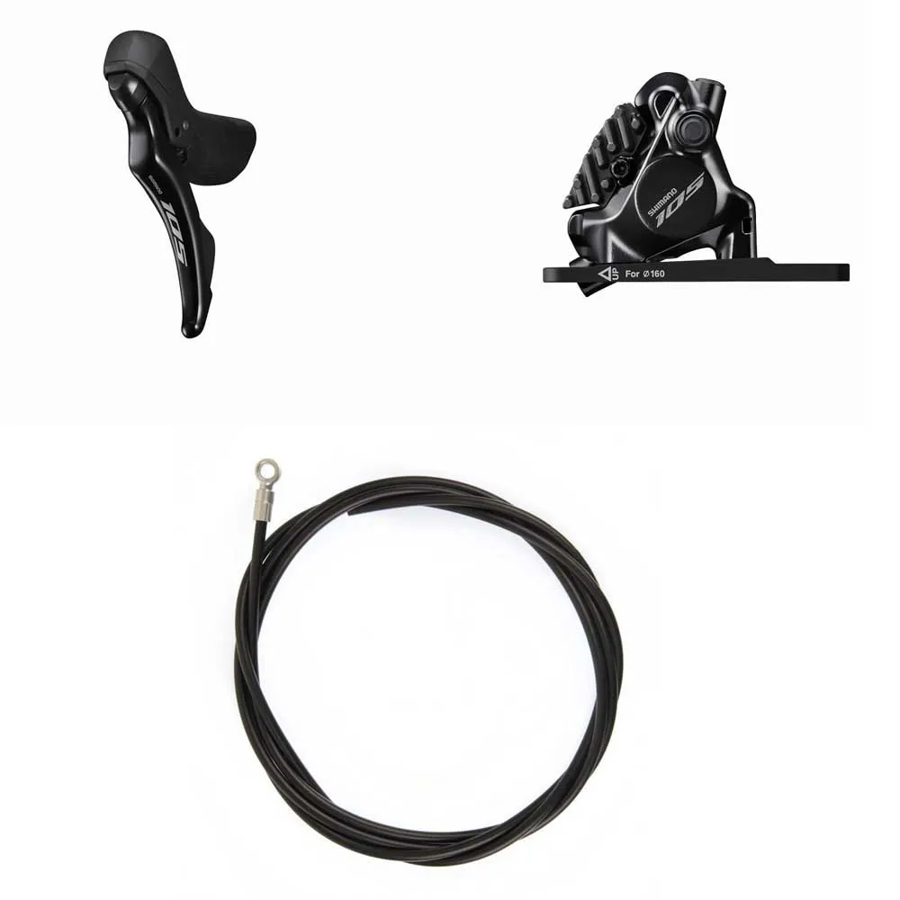 

Передний тормоз Shimano 105 ST-R7120+BR-7170, серебряный