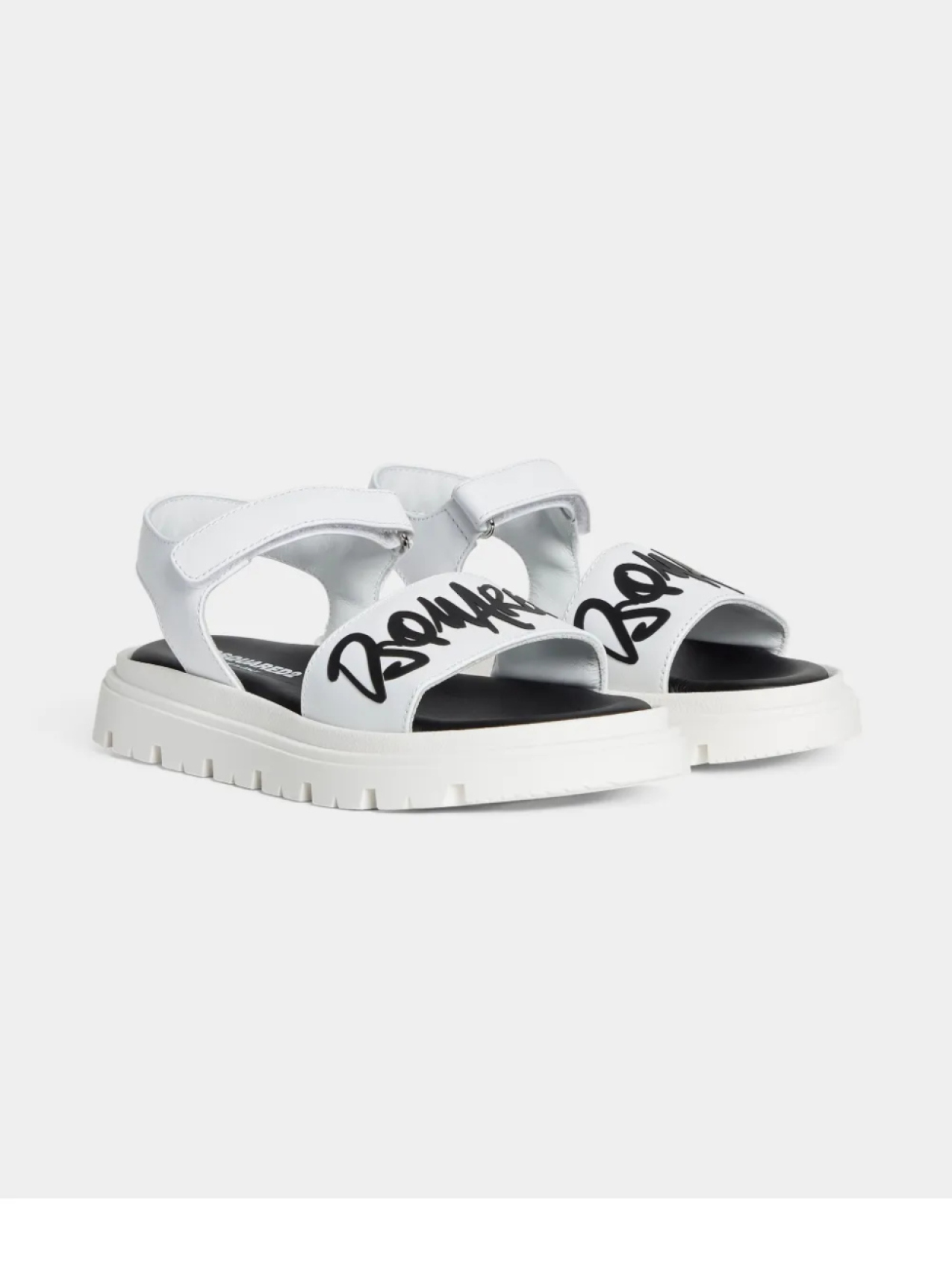 

DSQUARED2 KIDS кожаные сандалии, белый