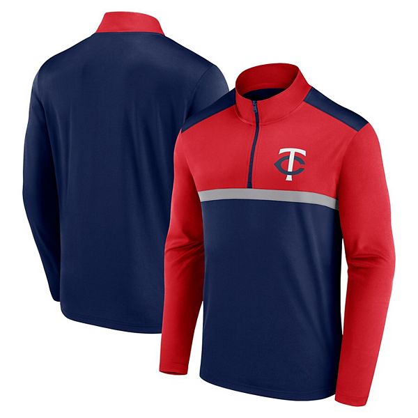 

Топ с четвертью молнией Minnesota Twins Unstoppable Fanatics Brands - White Label