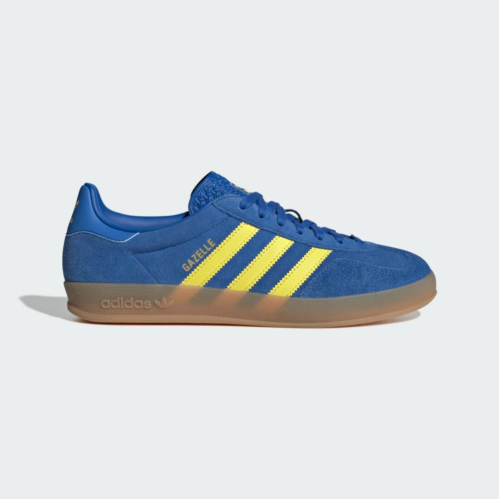 

Кроссовки Adidas Gazelle Indoor Shoes, цвет Blue/Pure Sulfur/Gum