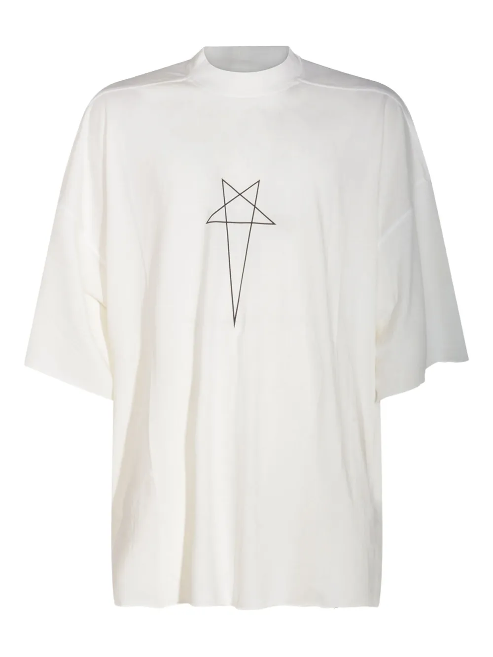 

Футболка с принтом звезды Rick Owens Drkshdw, белый