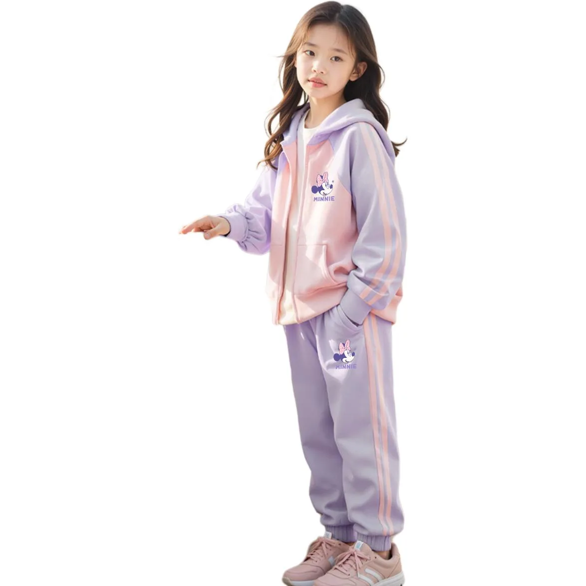 Детская повседневная худи для спорта Disney, Dishy K Light Violet+Dishy K Light Purple — фото 3