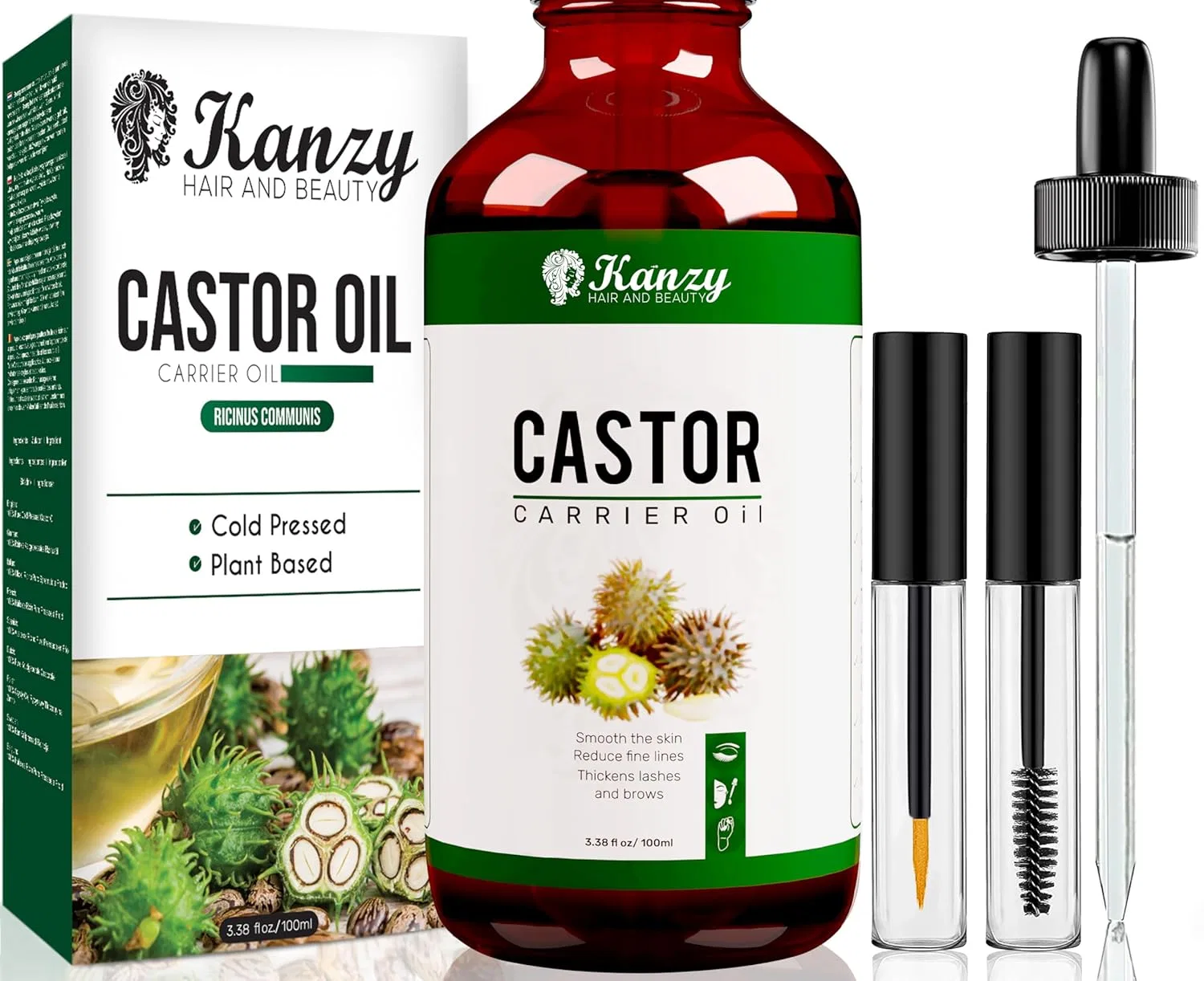Касторовое масло холодного отжима 100 мл от Kanzy Kanzy Hair And Beauty