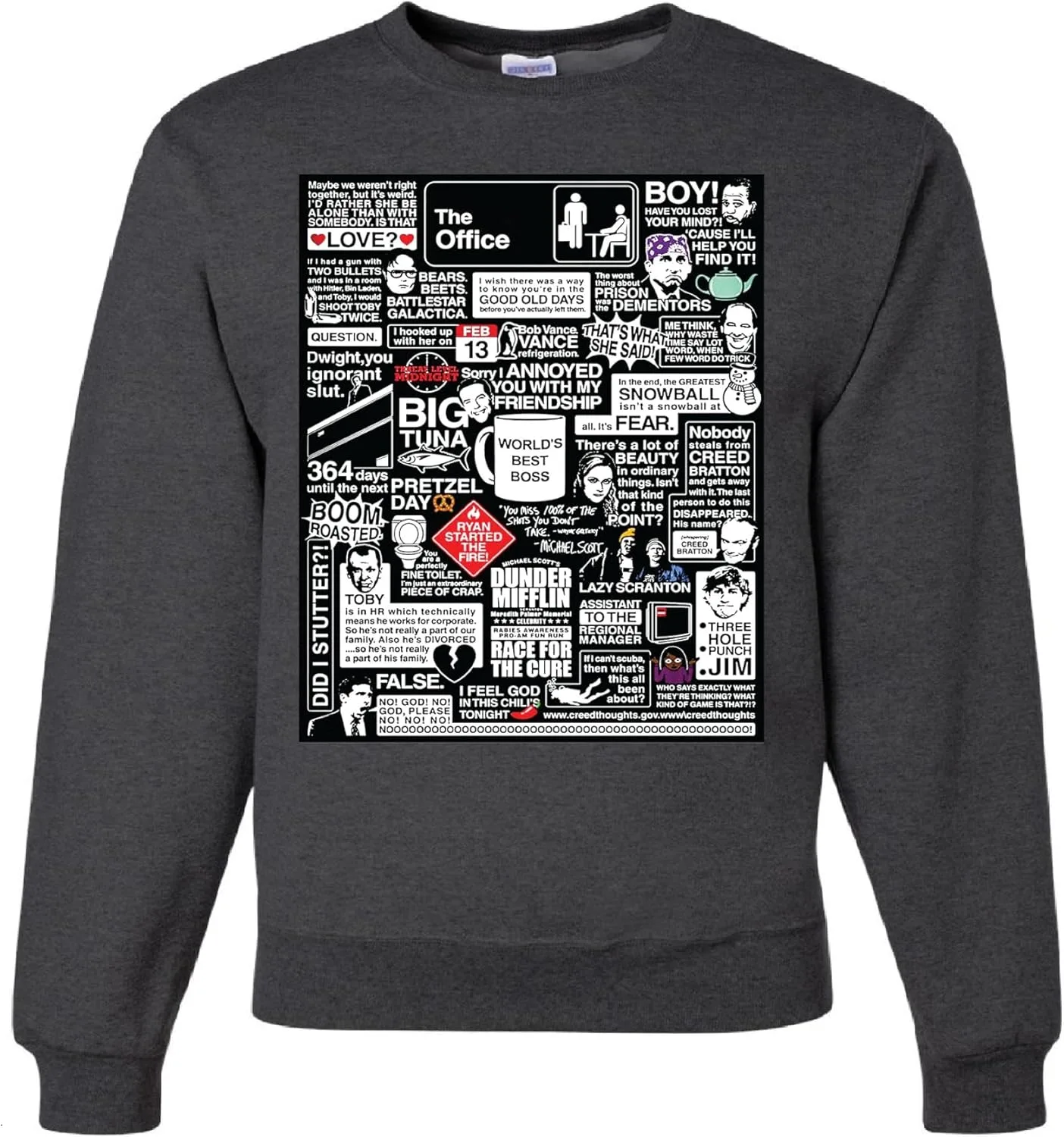 

Свитшот The Office с принтом "I Declare Prison Santa Mike" wild custom apparel